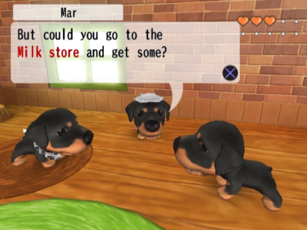 screenshot of the dog island on ps2